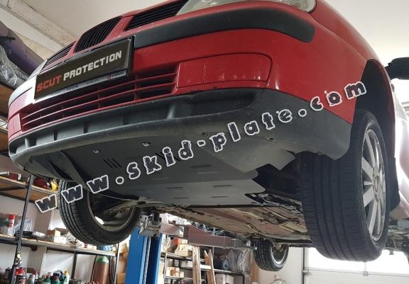 Steel skid plate for Volkswagen Caddy