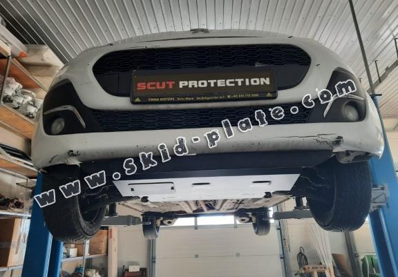 Steel skid plate for Peugeot 107