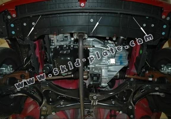 Steel skid plate for Peugeot 107