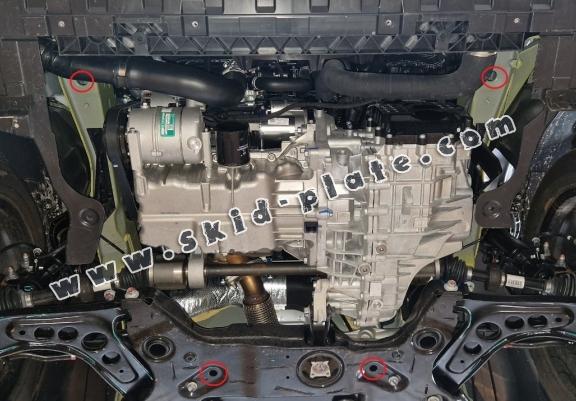 Aluminum skid plate for BAIC Beijing X55
