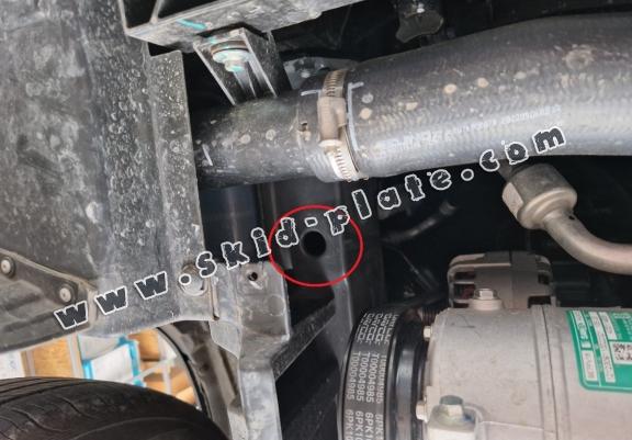 Aluminum skid plate for BAIC Beijing X75