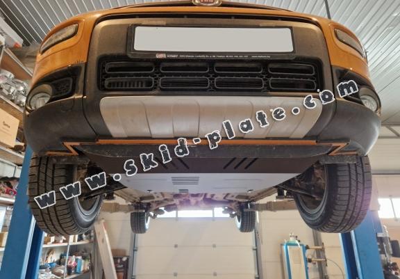 Steel skid plate for Fiat Panda 4x2