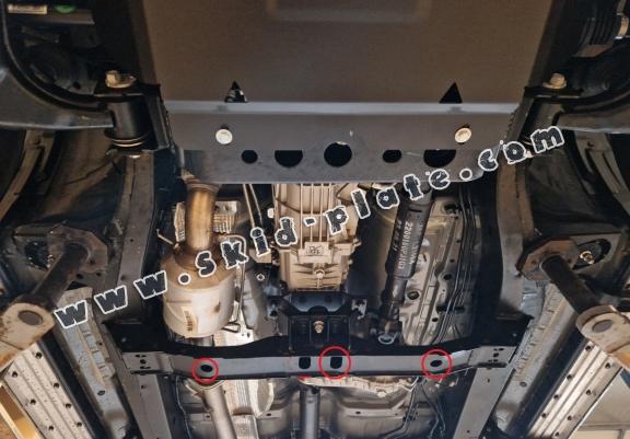 Steel gearbox skid plate for Evo Cross 4